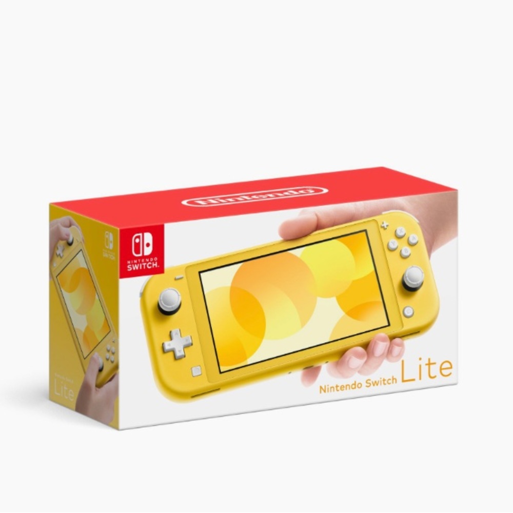 Nib Nintendo switch lite yellow with games and accessories